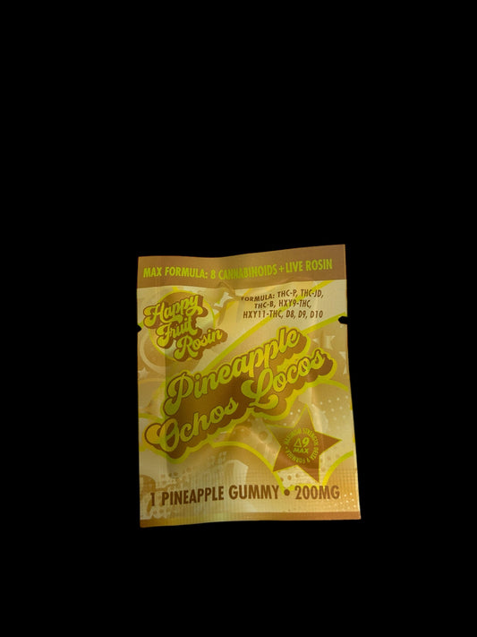 Pineapple Ochos Locos 200mg Gummies single